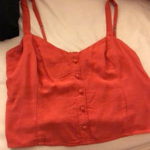 Cute crop coral top!